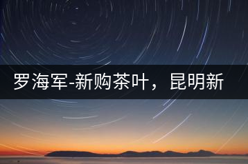 羅海軍-新購茶葉,昆明新購商貿(mào)有限公司總經(jīng)理