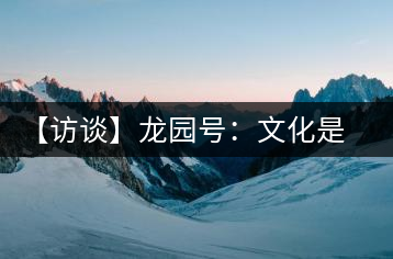 【訪談】龍園號:文化是企業的根本生命力
