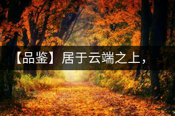 【品鑒】居于云端之上,把歲月“熟”透