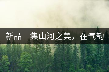 新品|集山河之美,在氣韻山河!