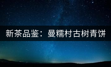 新茶品鑒:曼糯村古樹青餅2017