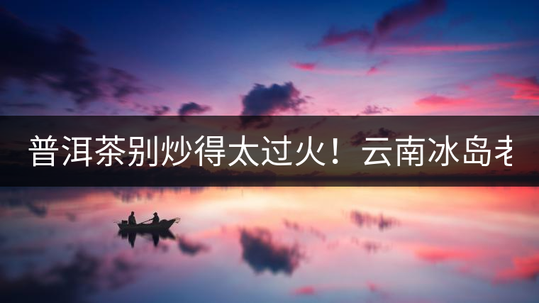 普洱茶別炒得太過火！云南冰島老寨“茶王樹”采摘權88萬成交？