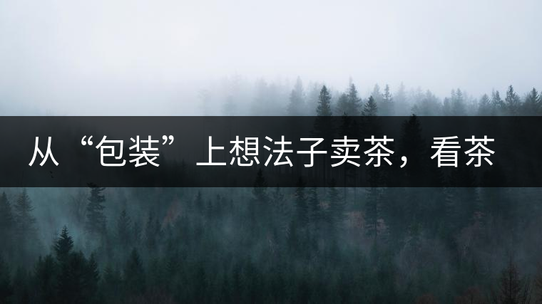 從“包裝”上想法子賣茶,看茶葉包裝如何腦洞大開 從“包裝”上想法子賣茶,看茶葉包裝如何腦洞大開