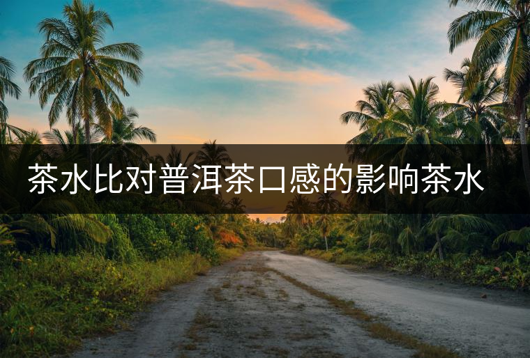 茶水比對普洱茶口感的影響茶水比對普洱茶口感的影響 茶水比對普洱茶口感的影響茶水比對普洱茶口感的影響