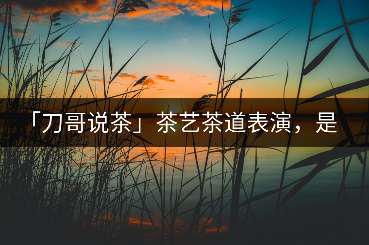 「刀哥說茶」茶藝茶道表演,是裝還是文化? 「刀哥說茶」茶藝茶道表演,是裝還是文化?
