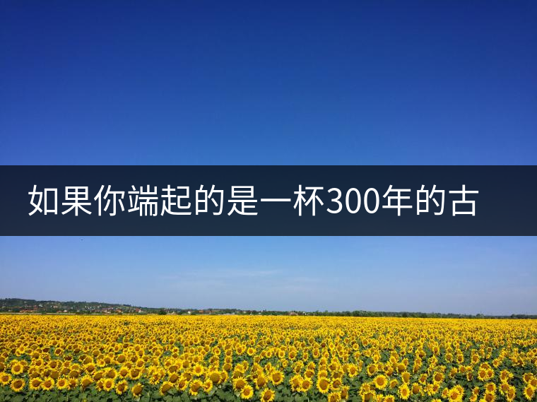 如果你端起的是一杯300年的古樹茶,那會是一種怎樣的心境? 如果你端起的是一杯300年的古樹茶,那會是一種怎樣的心境?