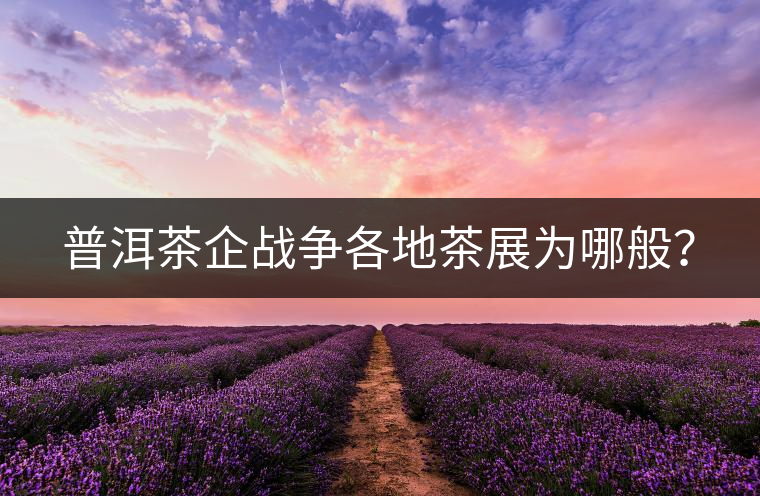 普洱茶企戰爭各地茶展為哪般？