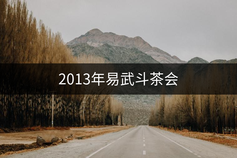 2013年易武斗茶會 2013年易武斗茶會