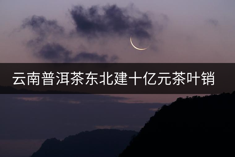 云南普洱茶東北建十億元茶葉銷售批發(fā)基地 云南普洱茶東北建十億元茶葉銷售批發(fā)基地