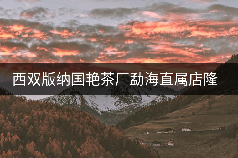 西雙版納國艷茶廠勐海直屬店隆重開業