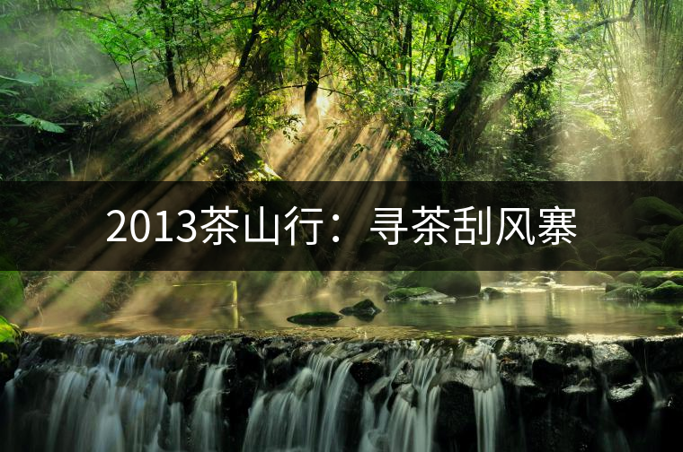 2013茶山行:尋茶刮風(fēng)寨 2013茶山行:尋茶刮風(fēng)寨