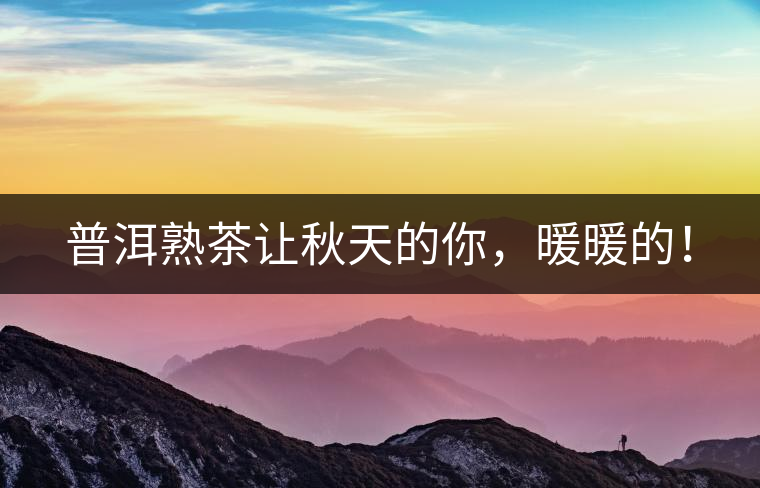 普洱熟茶讓秋天的你，暖暖的！