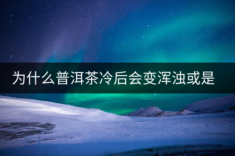 為什么普洱茶冷后會變渾濁或是發(fā)酸? 為什么普洱茶冷后會變渾濁或是發(fā)酸?