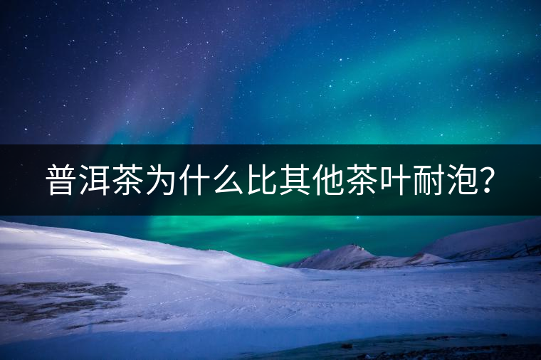 普洱茶為什么比其他茶葉耐泡？