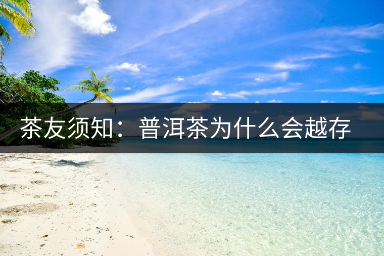 茶友須知：普洱茶為什么會越存越香？