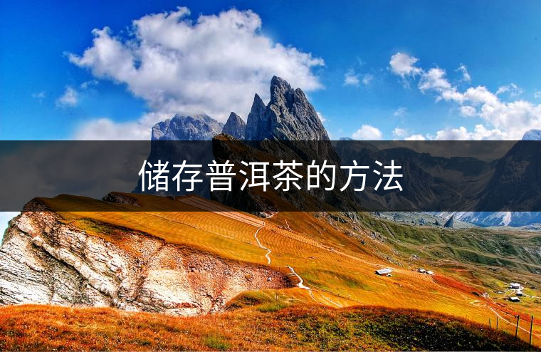 儲存普洱茶的方法 儲存普洱茶的方法