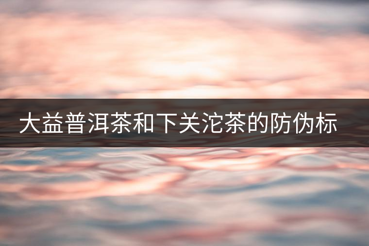 大益普洱茶和下關(guān)沱茶的防偽標(biāo)識(shí) 大益普洱茶和下關(guān)沱茶的防偽標(biāo)識(shí)