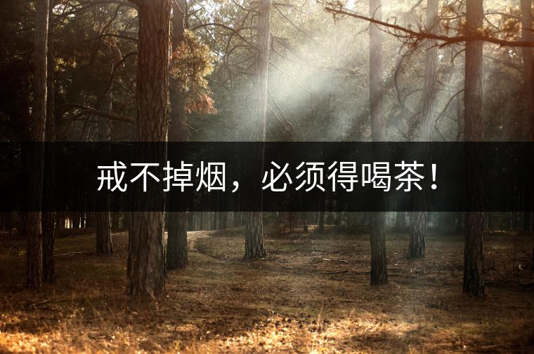 戒不掉煙，必須得喝茶！