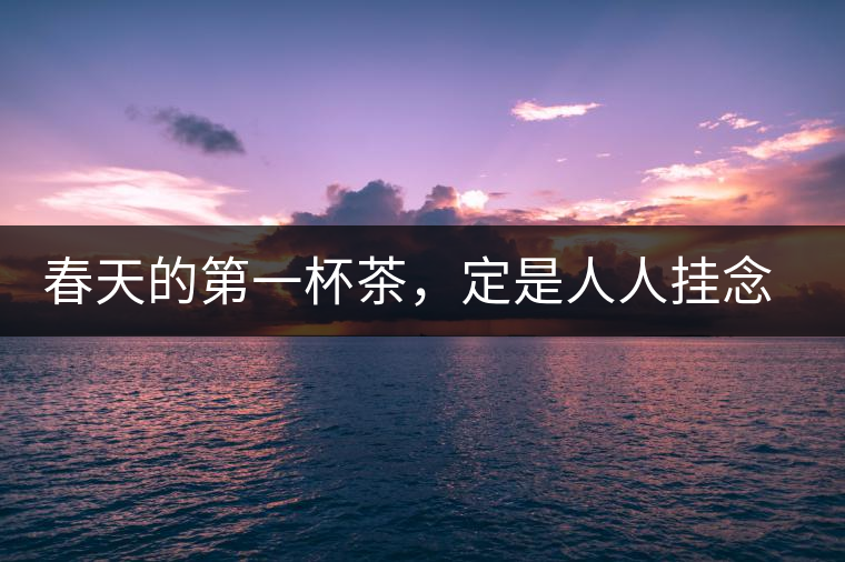 春天的第一杯茶,定是人人掛念的 春天的第一杯茶,定是人人掛念的