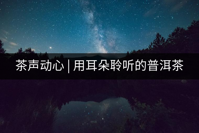茶聲動心 | 用耳朵聆聽的普洱茶