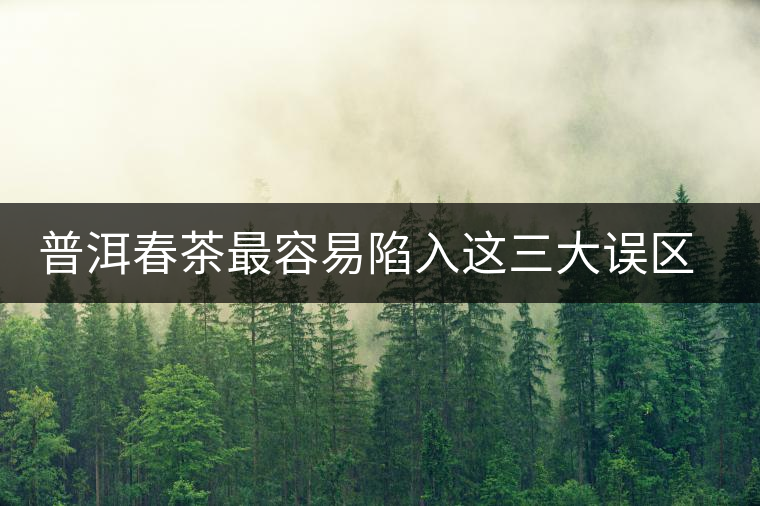 普洱春茶最容易陷入這三大誤區里 普洱春茶最容易陷入這三大誤區里