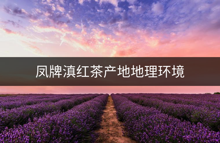 鳳牌滇紅茶產地地理環境