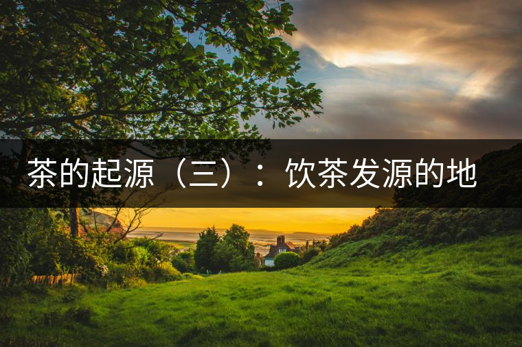 茶的起源(三):飲茶發源的地點考證 茶的起源(三):飲茶發源的地點考證