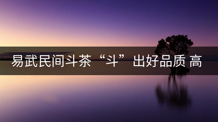 易武民間斗茶“斗”出好品質 高技能