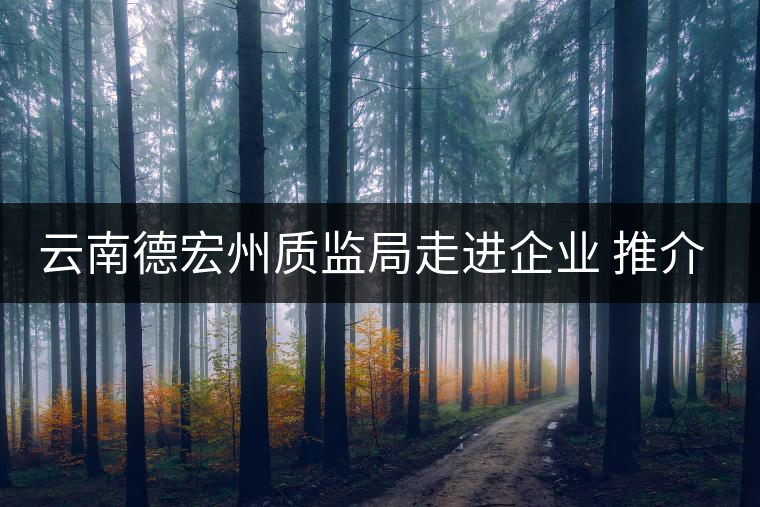 云南德宏州質監局走進企業 推介普洱茶地標