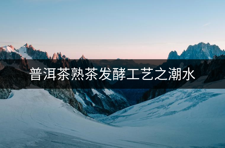 普洱茶熟茶發酵工藝之潮水 普洱茶熟茶發酵工藝之潮水