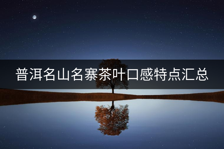 普洱名山名寨茶葉口感特點(diǎn)匯總