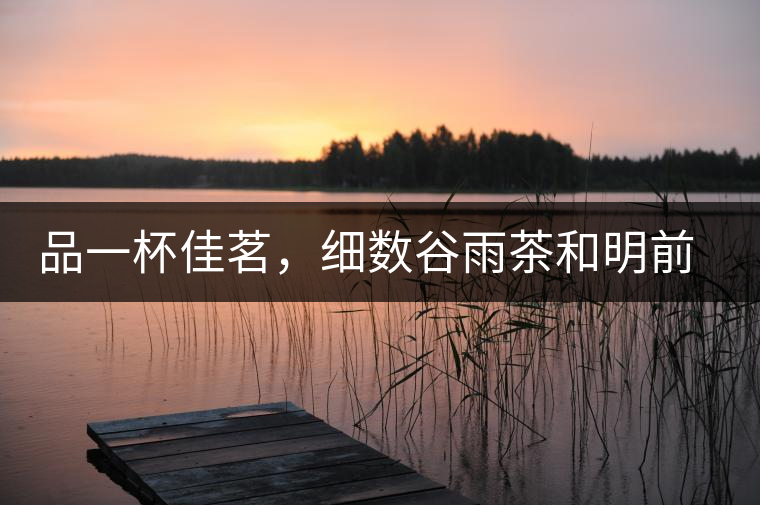 品一杯佳茗，細數谷雨茶和明前茶的區別