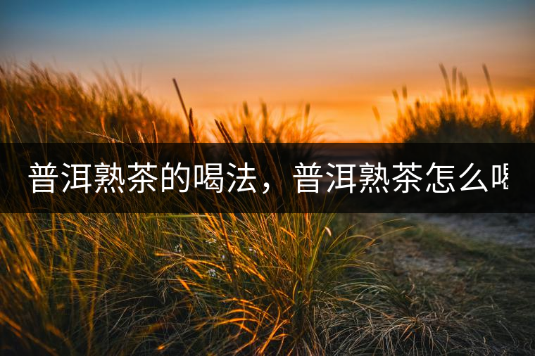 普洱熟茶的喝法，普洱熟茶怎么喝？