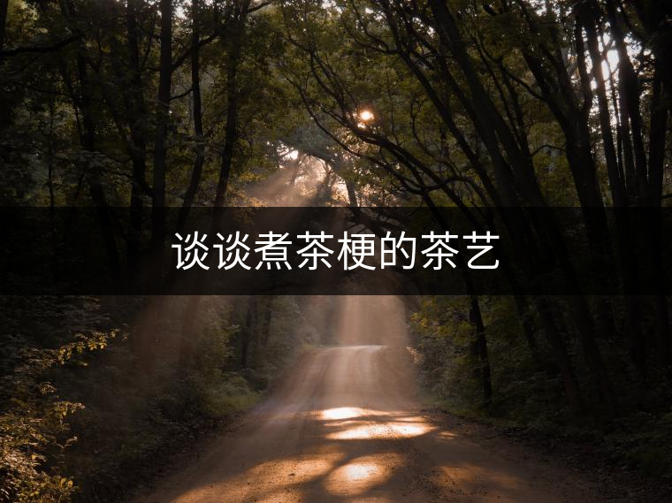 談談煮茶梗的茶藝 談談煮茶梗的茶藝