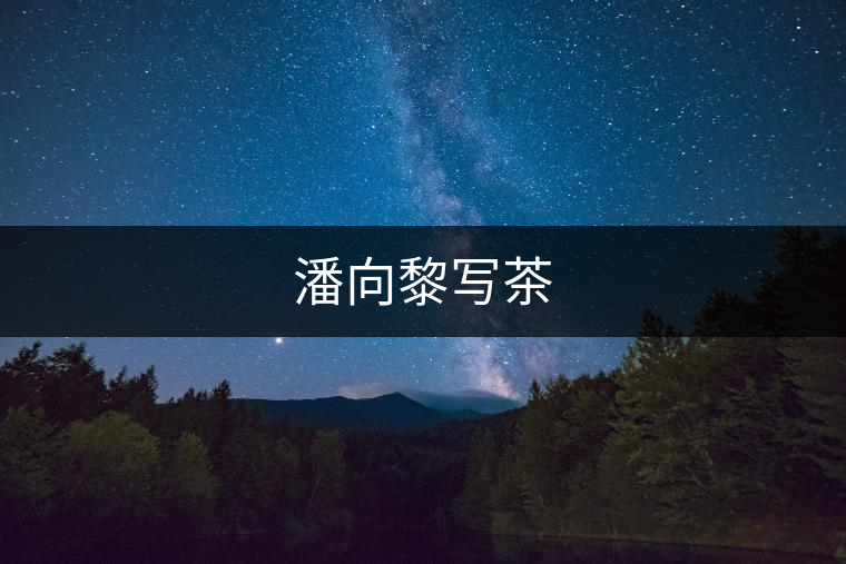 潘向黎寫茶 潘向黎寫茶