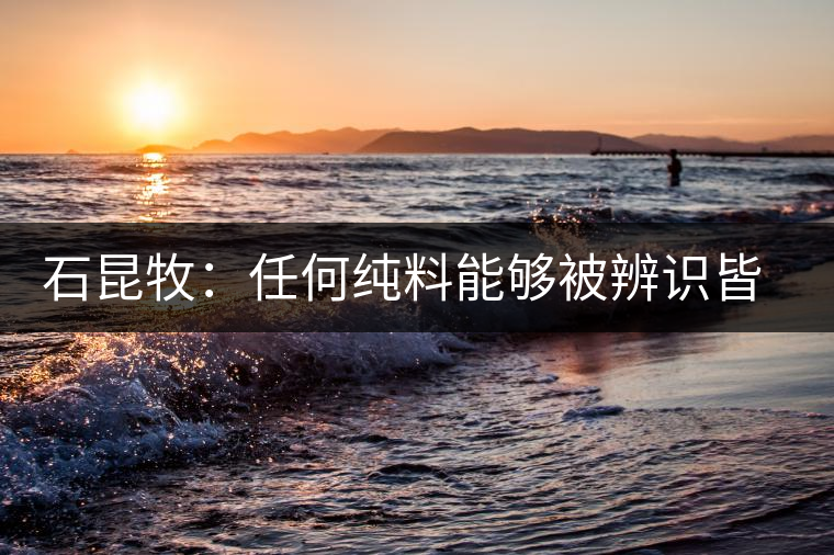 石昆牧:任何純料能夠被辨識皆因其缺陷 石昆牧:任何純料能夠被辨識皆因其缺陷