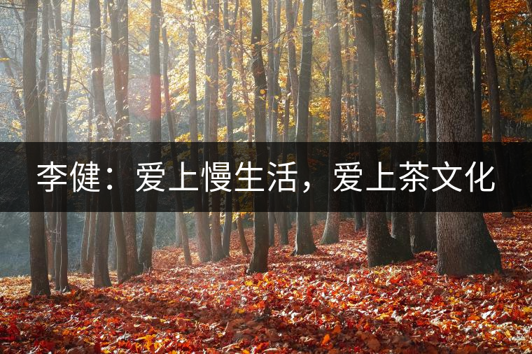 李健：愛上慢生活，愛上茶文化