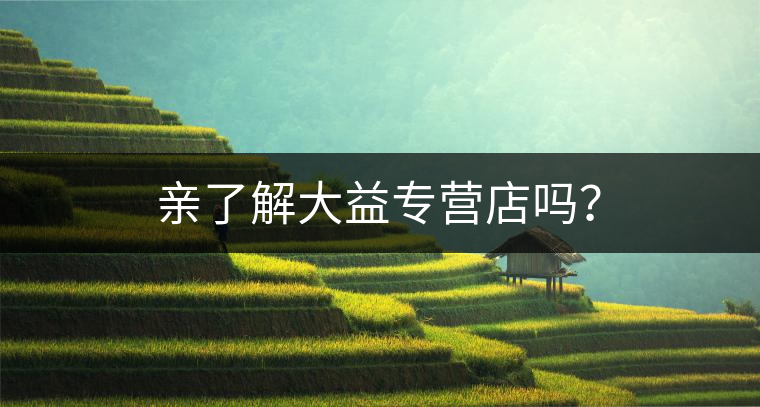 親了解大益專營店嗎? 親了解大益專營店嗎?