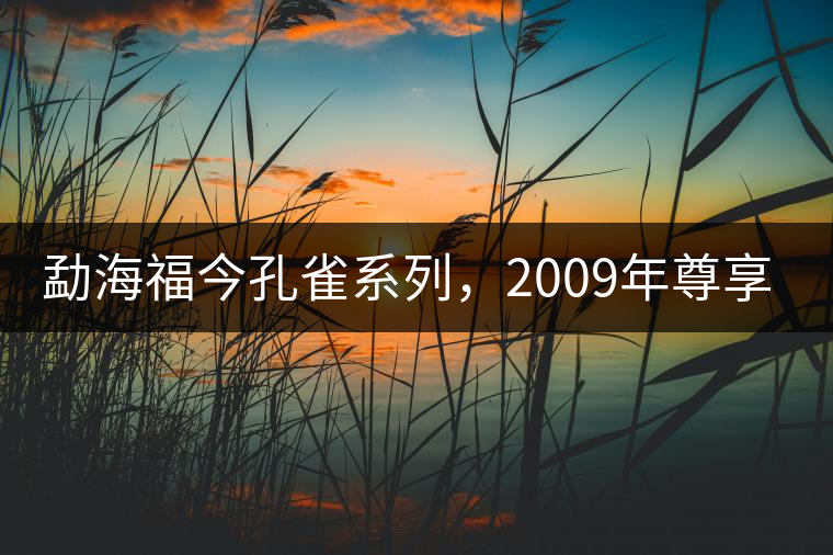 勐海福今孔雀系列，2009年尊享青餅