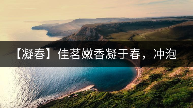 【凝春】佳茗嫩香凝于春,沖泡要訣盡在此 【凝春】佳茗嫩香凝于春,沖泡要訣盡在此