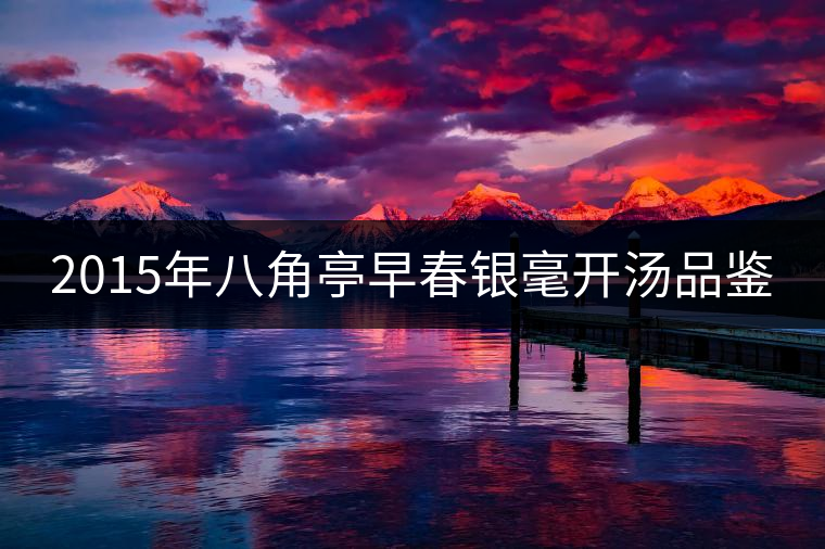 2015年八角亭早春銀毫開湯品鑒 2015年八角亭早春銀毫開湯品鑒