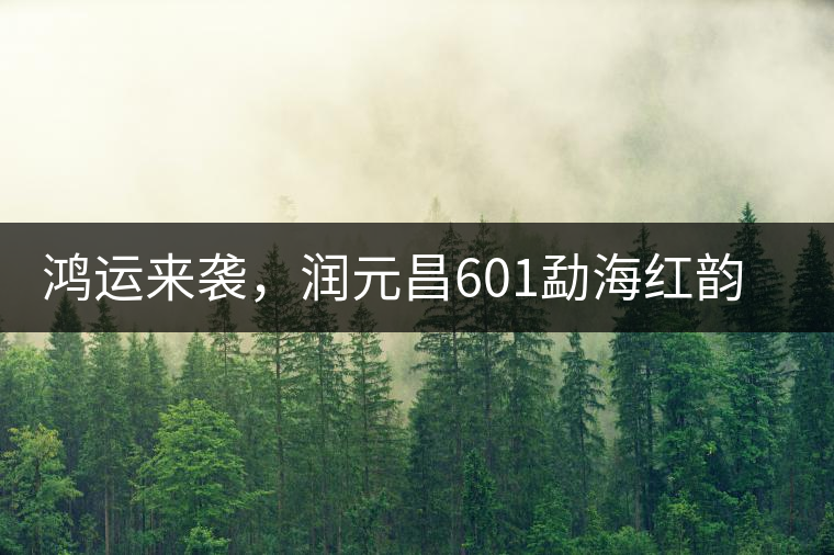 鴻運來襲,潤元昌601勐海紅韻熟茶即將上市 鴻運來襲,潤元昌601勐海紅韻熟茶即將上市