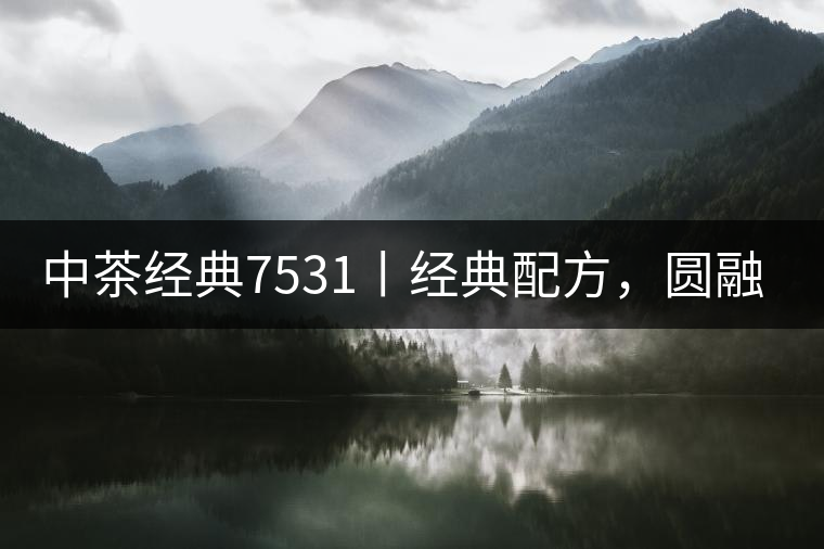 中茶經典7531丨經典配方，圓融自在