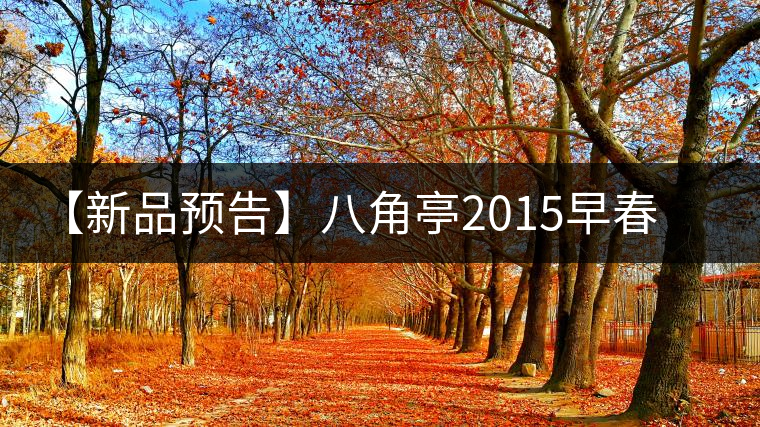 【新品預告】八角亭2015早春生態方磚即將上市 【新品預告】八角亭2015早春生態方磚即將上市