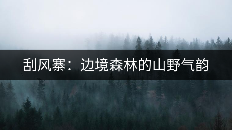 刮風寨:邊境森林的山野氣韻 刮風寨:邊境森林的山野氣韻