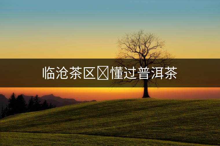 臨滄茶區?懂過普洱茶 臨滄茶區?懂過普洱茶