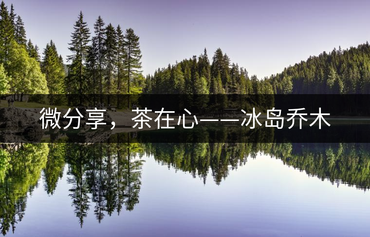 微分享,茶在心——冰島喬木 微分享,茶在心——冰島喬木