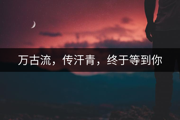 萬古流,傳汗青,終于等到你 萬古流,傳汗青,終于等到你