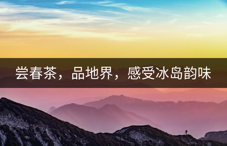 嘗春茶,品地界,感受冰島韻味 嘗春茶,品地界,感受冰島韻味