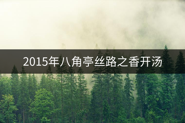 2015年八角亭絲路之香開(kāi)湯